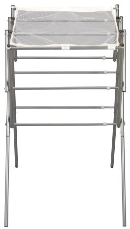 Household Essentials Clothes Drying Rack, Foldable, Expandable and Collapsible Laundry Drying Rack, Silver