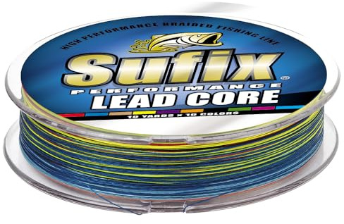 Sufix 668-118MC Performance Lead Core Fishing Line, 18-Pound, 100-Yard Metered