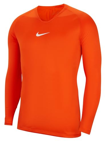 NIKE Men's Nike Park First Layer Thermal Long Sleeve Top, Orange, XL UK