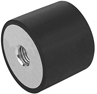 KIPP – kontrolldelar | Standardelement – kontrolldelar | Standardelement K0569.02002055.20 K0569 gummibuffert, svart, 20 mm