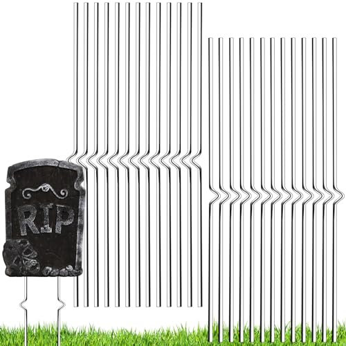 30 pali in metallo per cartelli da cortile, resistenti da 30 cm, per cartelli da giardino, cartelli in metallo per cartelli da giardino