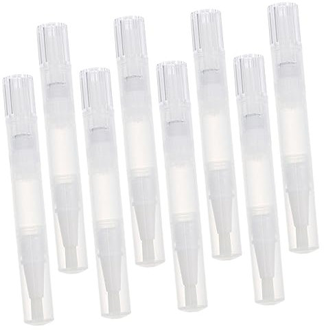 LALADEFIEE 8pezzi Penne Vuote Per Unghie e Lip Gloss Penne Per Cuticole Design Per Manicure e Applicazione Nutrienti Cadauna