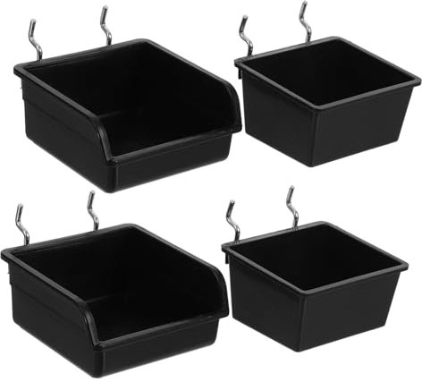 Gatuida 4pièces Bacs De Rangement Pour Panneau Perforé Avec Organisateur De Garage Et Accessoires Pour Outils Boîtes De Stockage De Vis Et Organisateurs De Clés Pour Atelier Et Établi