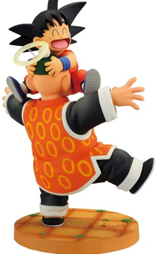 Ichibansho Figure - Dragon Ball – Son Goku & Grandpa Son Gohan (Dragon History II) Statue de Collection Moment Révible