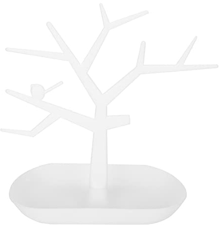 Smyckeshållare Display Stand Organizer Löstagbar Bas för örhängen Halsband Nycklar Vitt Grönt Lila för Omklädningsrumskåp (ZJchaou1k49wa0t6-01)