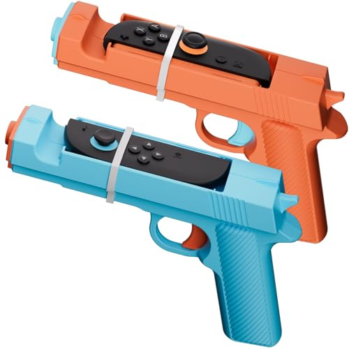 Nargos Shooting Game Gun Controller for Nintendo Switch 2, Hand Grip Motion Controller for The House of the Dead, Wild Guns Reloaded and Spooky Spirit Shooting Gallery, Gaming Accessory (Only for Switch 2)