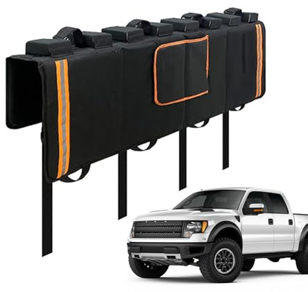 Tapis de Transport extérieur - Porte-vélos pour Benne - Tapis de Protection arrière pour vélo avec Bandes réfléchissantes, Tapis de Protection pour hayon, Accessoires pour familles et Adultes