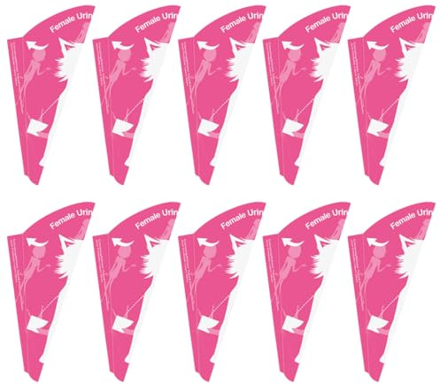 KEQAR 20pcs Pisse Debout Femme, Urinoir Femme Portable Jetable en Papier, Pipi Debout pour Femmes, Urinoir pour Voyage, Camping, Randonnée, Activités Extérieures, Auto