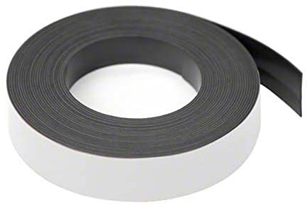 Magnet Expert® White 25mm wide x 0.76mm thick Magnetic Gridding Tape (5 Metre Length)