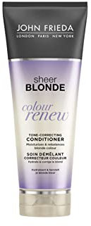 John Frieda Sheer Blonde Violet Crush Tone Correcting Purple Conditioner for Blonde Hair, 250 ml