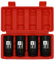 CASOMAN 1/2-Inch Drive Deep Spindle Axle Nut Impact Socket Set,12 Point, Metric, CR-MO, 30,32,34,36mm, 4-Piece 1/2 Heavy Duty Impact Socket Set