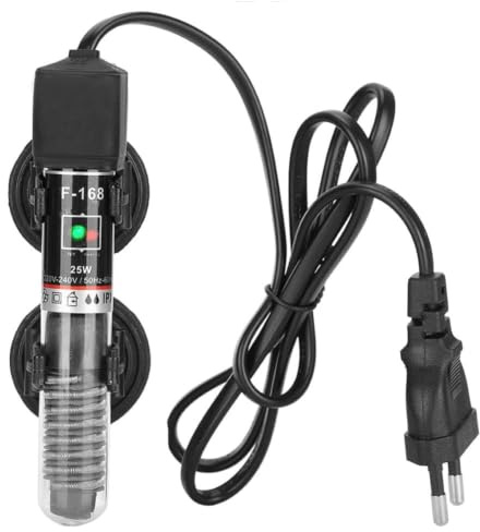 Chauffe eau aquarium Mini Chauffage Chauffage d'aquarium Submersible avec Protecteur Anti-déflagrant pour Tortue Betta Petit Aquarium 25W