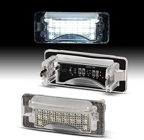 Recambo LED-registreringsskyltbelysning med E-godkännande | Plug & Play | CanBus felfri | SMD registreringsskyltbelysning kompatibel med Volvo 240/260 | Typ P24/P26 | BJ 1974 1993