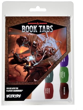 WizKids D&D Book Tabs: Player's Handbook Book Tabs, RPG Accessory, Dungeons & Dragons