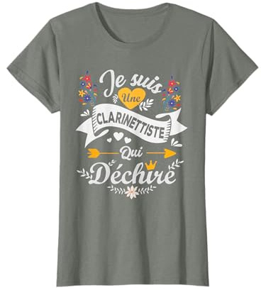 Je Suis Une Clarinettiste Qui Déchire T-Shirt