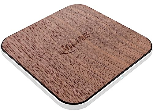 InLine® Qi träladdare, trådlös snabbladdare, smartphone trådlös laddning, 5/7,5/10 W/15 W, typ C