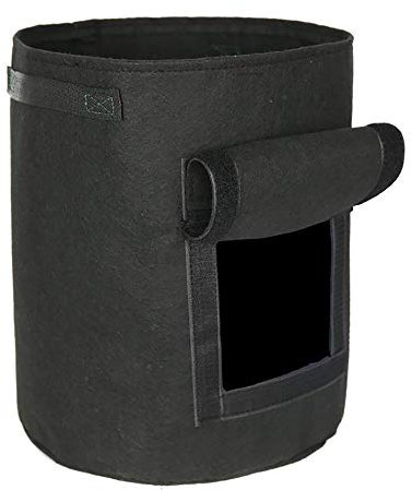 Potatisodlingspåsar, 2 st 4 gallon växtpåsar fönsterflik med handtag för potatistomat morot blomma frukt