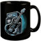 Bass-Gitarre Tasse in Schwarz Cooles Saiteninstrument-Design perfekt für Bassgitarren-Fans Elektrogitarre-Liebhaber Tiefbass Verstärker