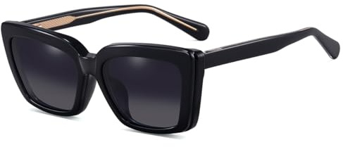 Clip magnetica su occhiali da sole moda polarizzati occhiali da sole set Big Cat Eye occhiali montatura
