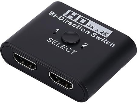 YUXITA Bidirection Switcher 4K@60Hz,BiDirectional Splitter,Plugs and Play for, HDTV, Stick, Monitors,Projectors