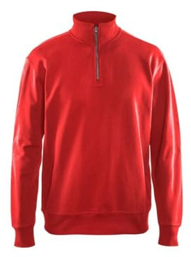 Blakläder 3369115810004XL storlek 4XL halvdragkedja tröja – vit XS Röd