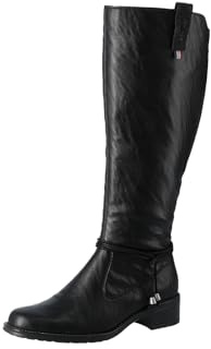 Rieker Bottes hautes Z7361 pour femme, Noir, 37 EU