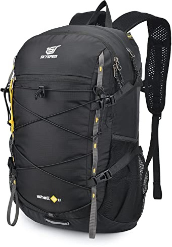 SKYSPER 30L Mochila Plegable Ultraligera de Senderismo Mochila de Viaje Pequeña con Bolsillo Húmedo para Hombre Mujer Marcha Trekking Deporte al aire libre