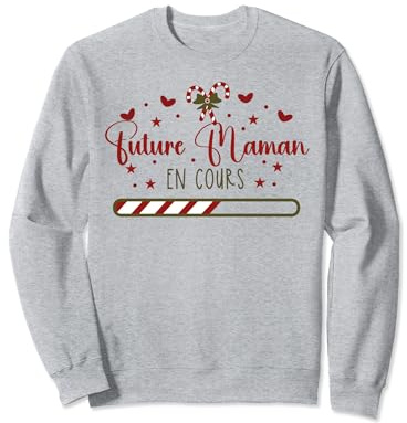 Cadeau Future Maman Annonce de Grossesse Saint Valentin Coup Sweatshirt