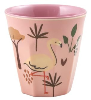 Taza Jungle Animal Print Pink Bebida Melamina Vajilla Bebida Taza Animal Diseño Animal Apto para Lavavajillas Picnic Camping Rosa Sin BPA Inastillable 160 ml