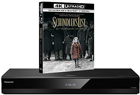 MULTIREGION Blu-ray Player Compatible with Panasonic DP-UB820 MultiRegion Blu-ray Region A, B & C - DVD Regions 1-8 - Bundle Including Schindlers List 25th Anniversary 4K UHD Disc