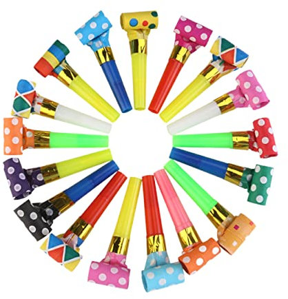 Toyvian 50pièces Lot De Sifflets Colorés Pour Fête Garçon Fille Et Adultes Accessoires Anniversaire Et Jeux De Souffle Jouets Fête Anniversaire Garçon Fille Props Pour Animation Festive