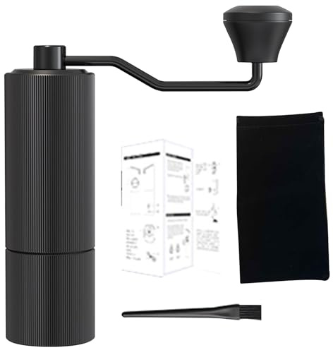 RiToEasysports Handkaffekvarn med Finmalningskontroll Lättviktig för Vandring Camping Aluminium