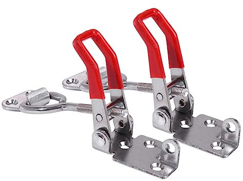 Angoily 4 Pièces Dispositif De Serrage Réglable Basculer Le Loquet Sauterelle Verticale Pince à Loquet à Bascule Pince à Bascule Acier Inoxydable Fixation