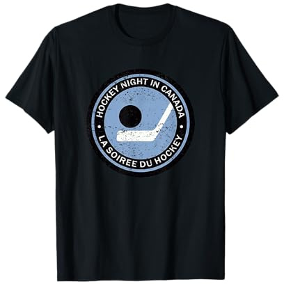 Vintage Retro Hockey Night in Canada Hockey Player Team T-Shirt