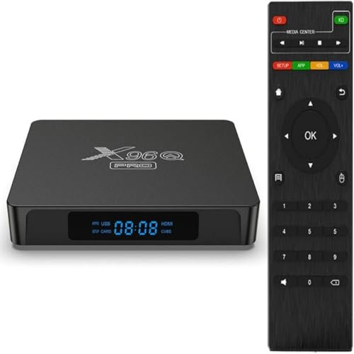 Android TV Box X96Qpro Box Android TV 10.0 WiFi 2.4G 2 go 16 go 4K HD H313 chipset Quad-Core TV Box x96 Mini Lecteur multimédia en Streaming
