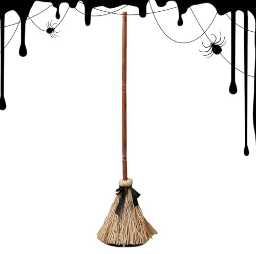 Générique Haunted Dance Brom - mystisk rörelse häxkvasttillbehör, andlig dekoration skrämmande ljud | ockult spöke skelett spökprop