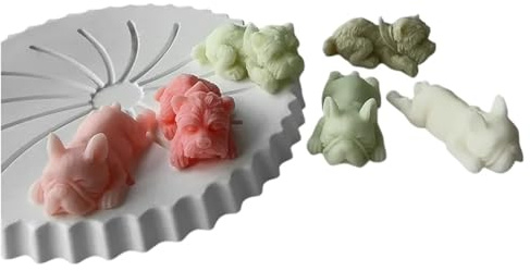 Puppy Mold For DIY Cute Animal Molding Play; Silicone Mold For Small Dog Scented Candle PDNNTS01838