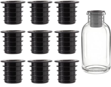 DICOSMETIC 10 adattatori versatore per liquori per bottiglie di olio d'oliva e bottiglie di liquore, per bottiglie grandi fino a 32 mm di collo, converte il beccuccio di dimensioni normali in un