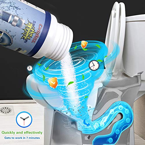 Kuizhiren1 potente detergente per lavandino e scarico, 2 pezzi, detergente per intasamento del WC, potente agente di dragaggio per la cucina, fogna, WC, Closestool intasamento