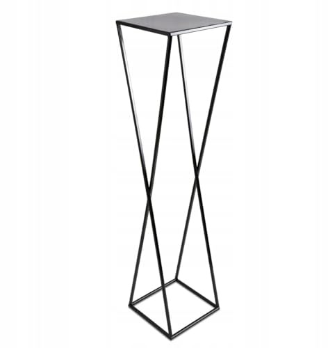 Modern stående blomsterbädd 100 cm svart