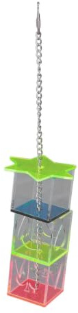 Juguete de Forrajeo para Colgar Loros, Alimentador de Jaula de Pájaros Acrílico, Juguete de Forrajeo para Pollos Tropicales, Pájaros