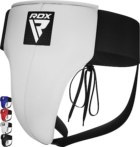 RDX Tiefschutz Herren Kampfsport Boxen, Genehmigt SATRA, Maya Hide Leder, Hodenschutz Manner MMA Kickboxen Unterleibschutz Handball Muay Thai, Groin Guard Protection Zubehör, Tiefenschutz Taekwondo