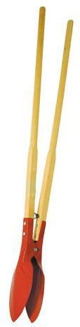 Loops 1560mm Post Hole Digger - Carbon Steel Blade, Wood Handle - Pointed Style