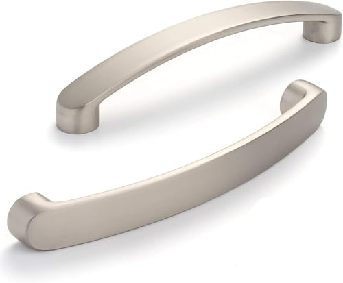 SYZOW 6 Stück gebürstete Griffe Möbelgriffe Lochabstand 64mm Schrankgriffe für Schubladen Schranktüren Küchenschränke Edelstahl Gebürstet Schrankgriffe