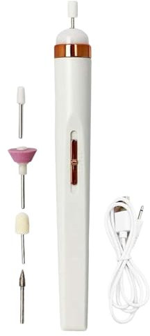 Lime à ongles électrique compacte en ABS, design ergonomique, polisseuse à haute vitesse, idéale pour manucure, pédicure, maison, salon