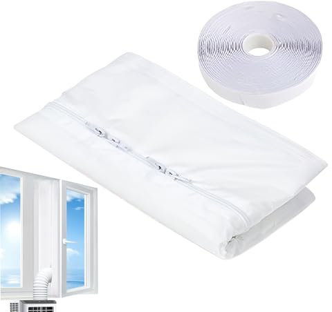 Klimaanlage Fensterabdichtung, 300CM Fensterabdichtung Für Mobile Klimageräte Und Wäschetrockner, Klimaanlage Abdichtung, Rolladen Fensterblende Für Mobiles Klimagerät Trockner Belüftung Dachfenster