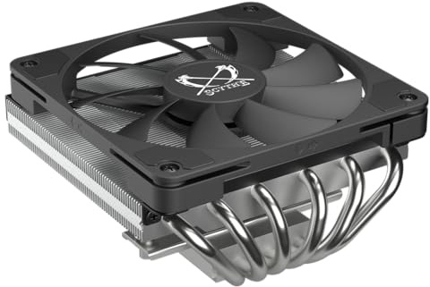 SCYTHE Big Shuriken 4 Low Profile CPU Cooler, 4.7 x 4.8 x 2.6, 12V, 200W, 31.78dB, Compatible with Desktop, Laptop, Server, Other Electronic Devices