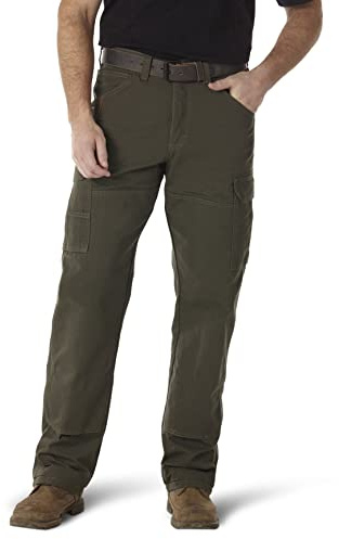 Wrangler Riggs Workwear mens Ranger work utility pants, Loden, 34W x 30L US