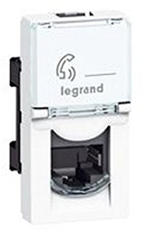 Legrand 076562 Prise Catégorie6 Ftp Mosaic, 1 Module, Blanc