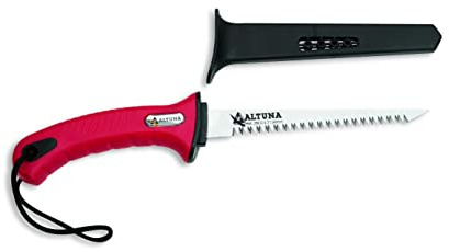 Serrucho de Poda de raíces y pladur 29612 - Dentado Japonés - Resistente y Muy Ligero - Sierra de Mano Fabricada en Acero y Aluminio Reforzado - Ideal para Uso Forestal - Incluye Funda - Altuna